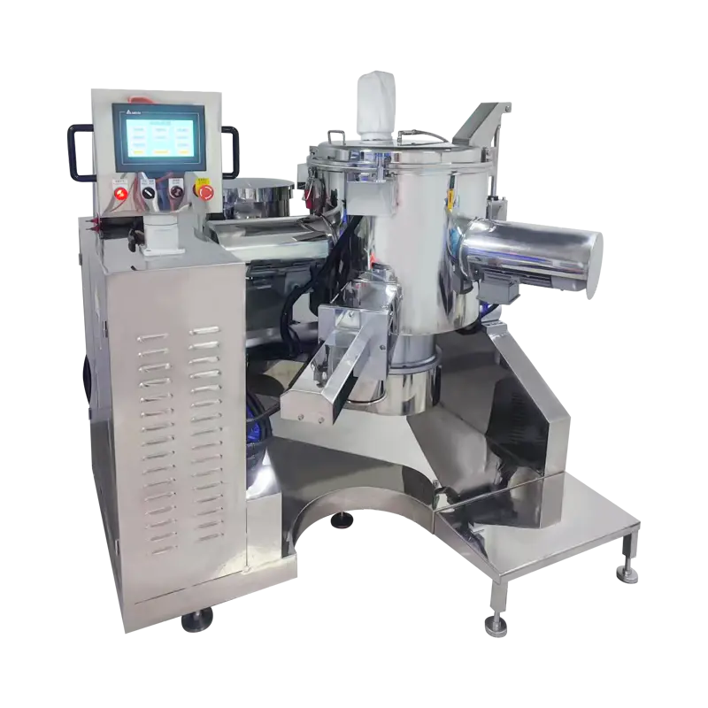 100L Triple- SECURIS EXILIM pulveris Mixer Machina cum oleo SPARSIO System